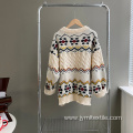 Loose Jacquard Knitted Pullover